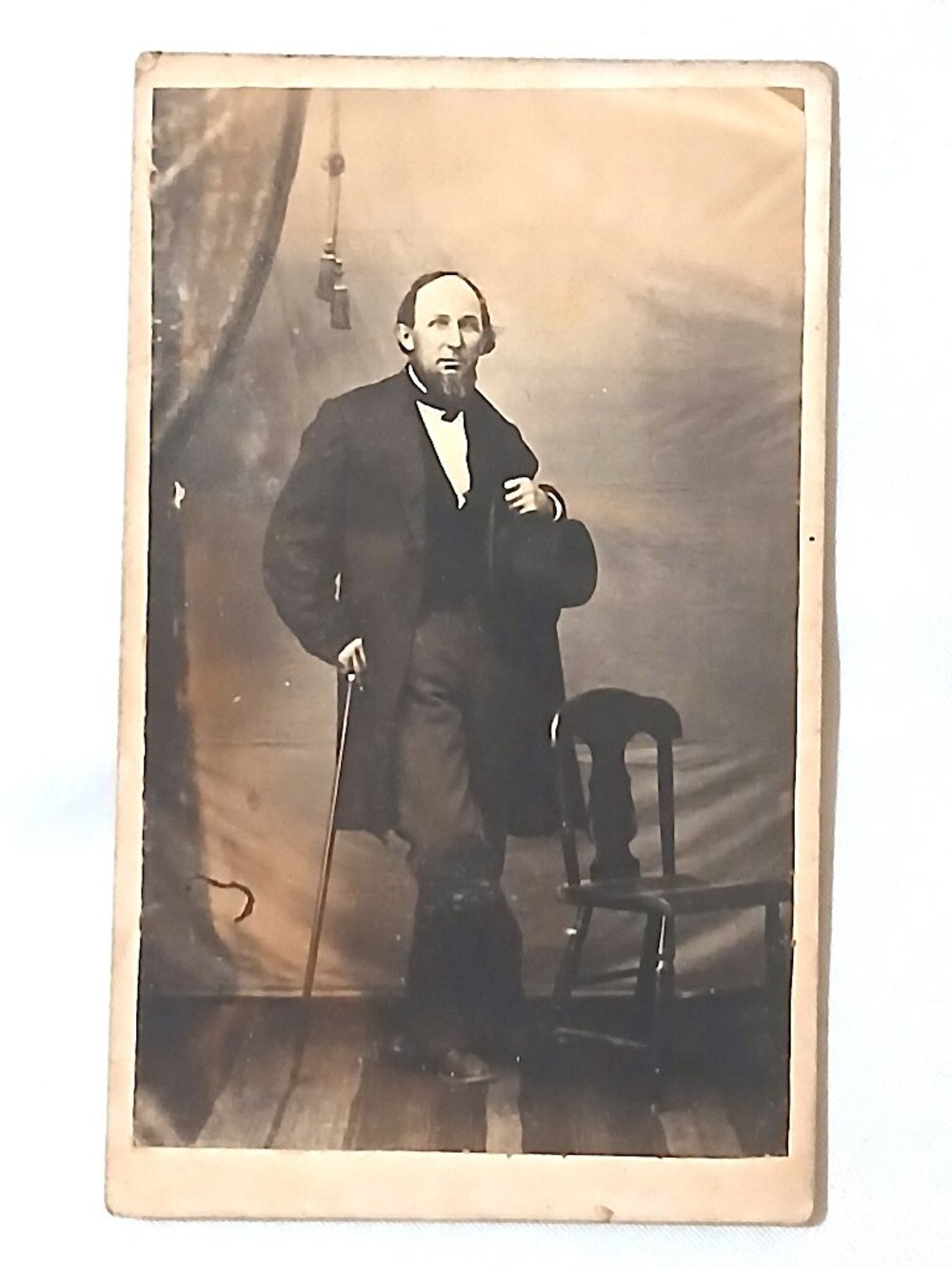 1863 James L Matthews CDV Greensburg Indiana Civil War Era Identified Portrait